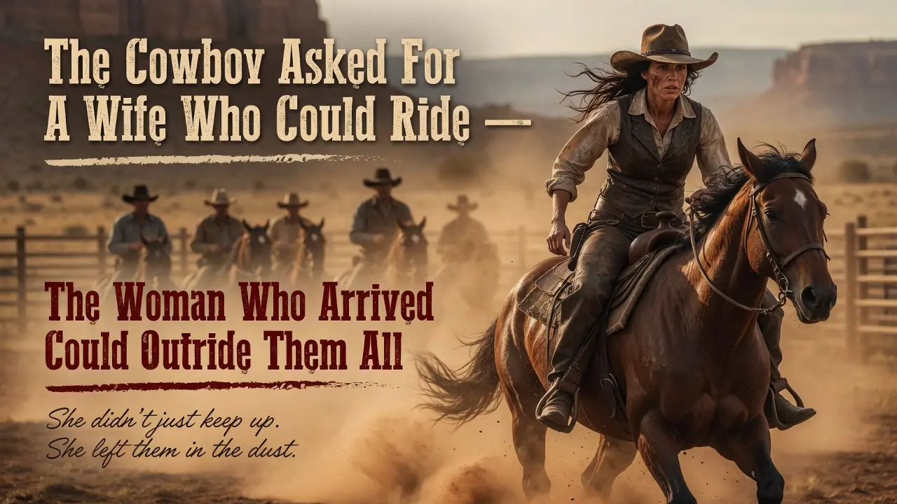 The Cowboy Asked For A Wife Who Could Ride — The Woman Who Arrived Could Outride Them All