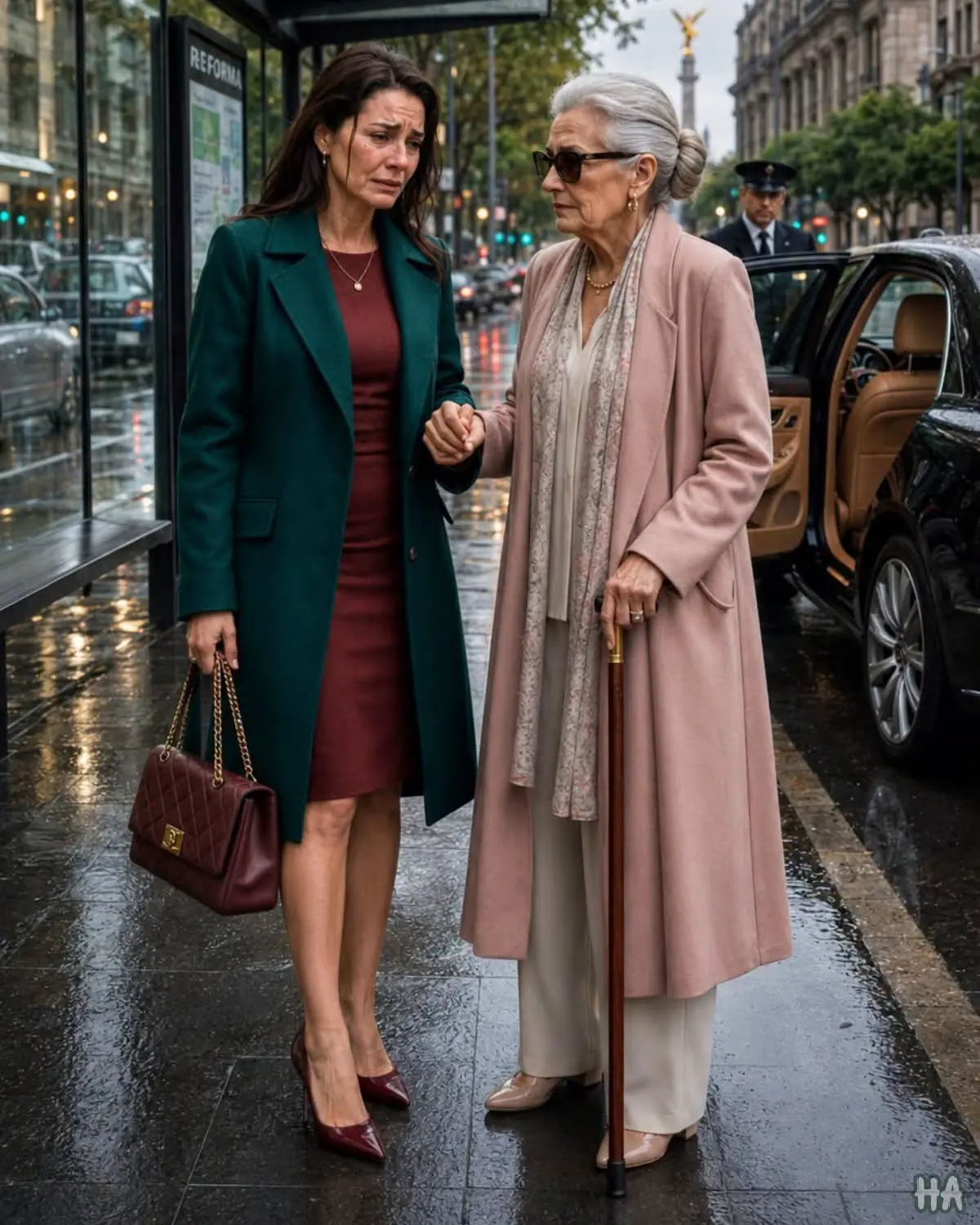 HE LEFT HIS WIFE IN THE RAIN… BUT THE BLIND WOMAN ...