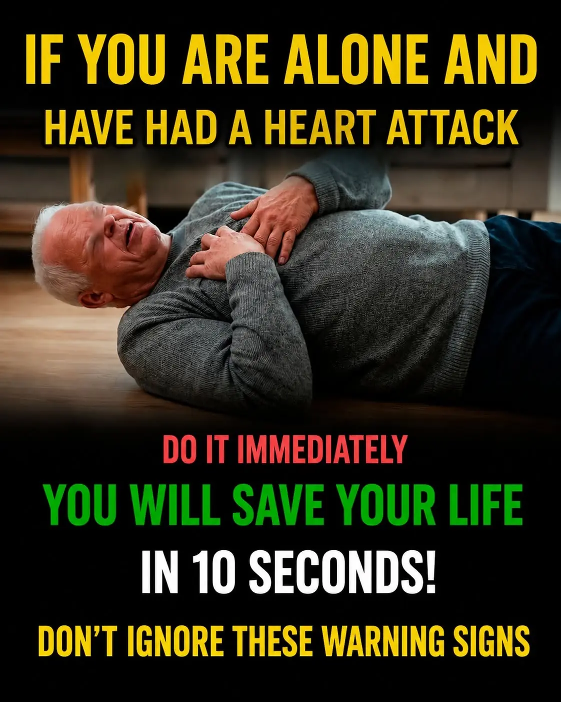 If You’re Alone and Think You’re Having a Heart Attack, Here’s What You Should Do Immediately