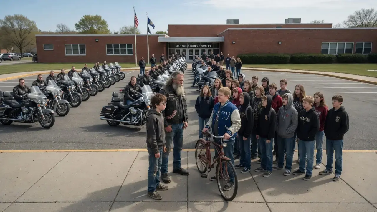 School Bully Stole a 12-Year-Old Boy's Bike — Then 30 Hell's Angels Rolled Into School