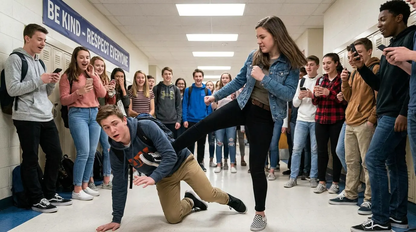 He Tripped Her in Front of Everyone — Then the Girl He Mocked Made Him Fall Harder
