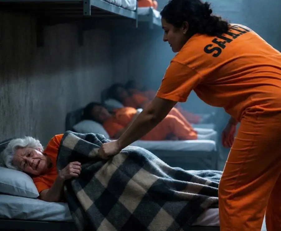 The most dangerous inmate suddenly ripped the blanket off the elderly woman and threw it into a dirty puddle on the floor, without even imagining how this cruel act would end…