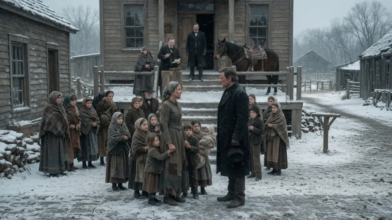 A Poor Widow Was Minutes From Losing Her Seven Children — Until A Mysterious Rancher Spoke Up