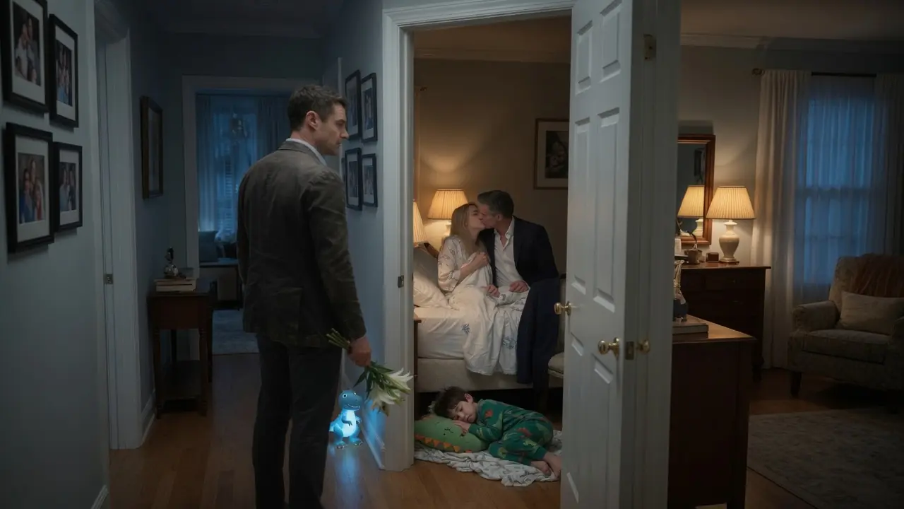He Came Home Early To Surprise His Wife — And Found His Son Sleeping On The Floor Beside Her Affair
