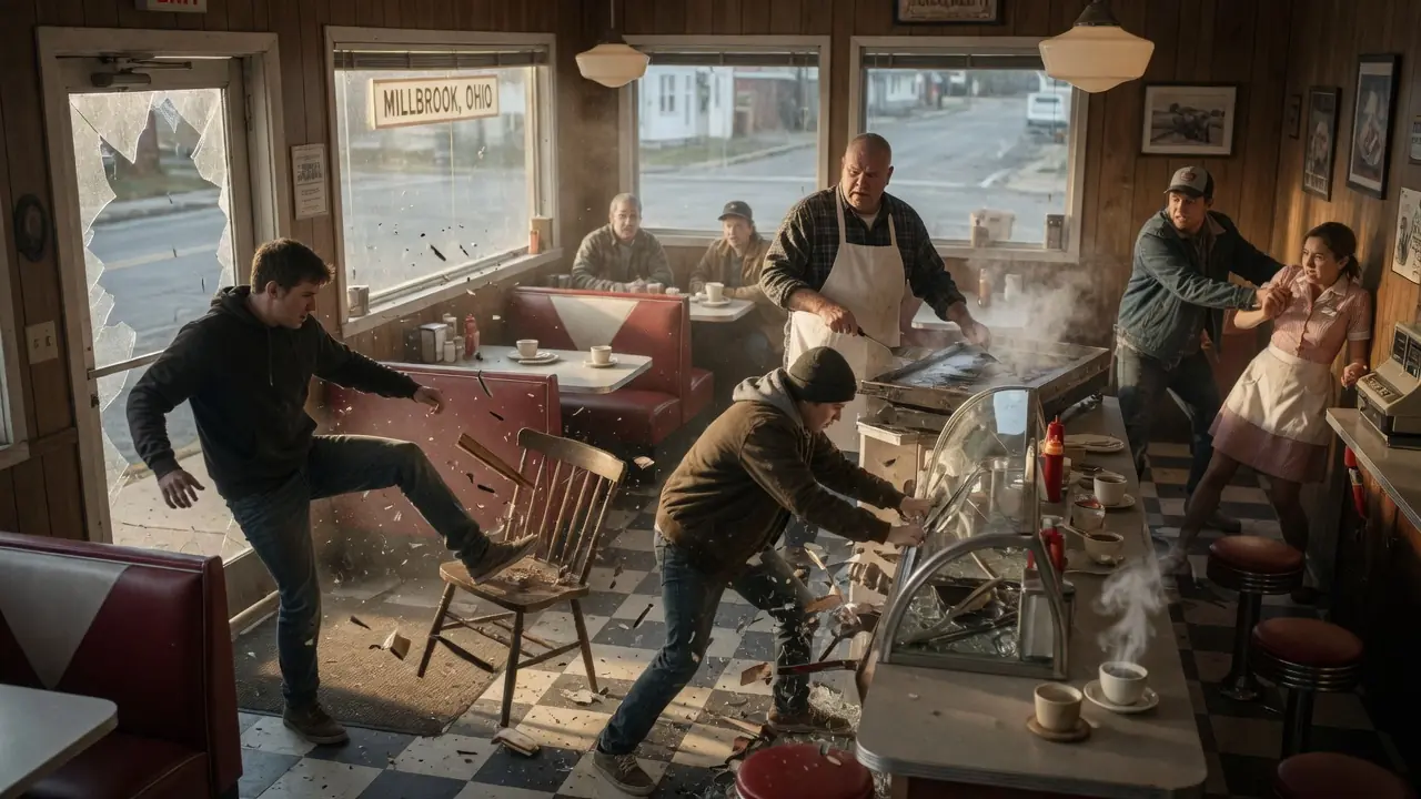 Three Men Smashed Up An Old Diner — Then The Owner Finally Stepped Out From Behind The Counter
