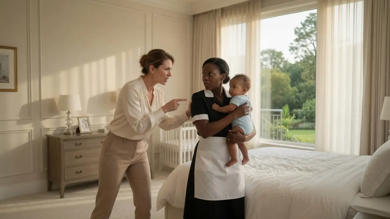 Millionaire Caught His Wife Grabbing the Maid Over Their Baby — Then He Walked In