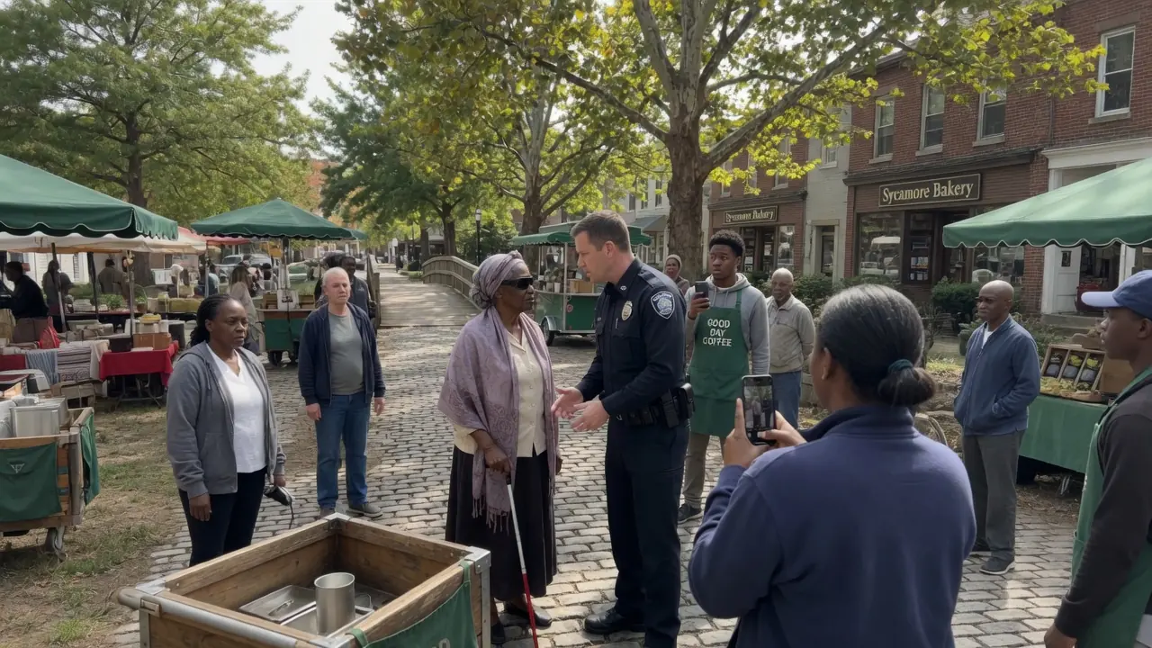 Racist Cop Breaks Blind Black Woman’s Cane in Public—But Has No Clue Who Her Son Really Is