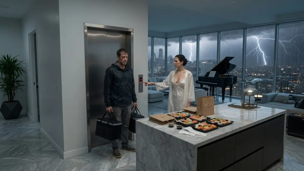 Single Dad Delivered Food to the Cold Billionaire — She Locked the Door and Made a Shocking Offer