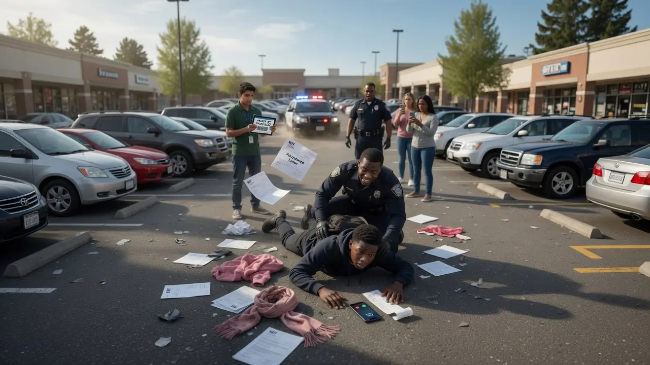 A Cop Pinned A Teen To The Pavement — Then A Black SUV Screeched Into The Lot