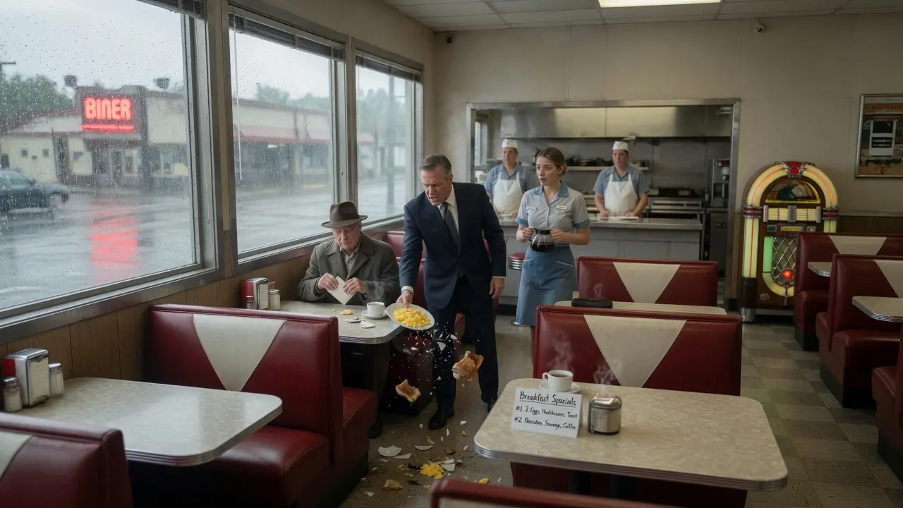 Rich Customer Humiliated a Young Waitress for Serving an Old Teacher — Then Six Lawyers Walked In