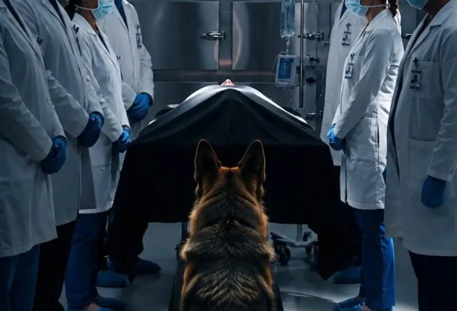 The young officer had been declared dead when his service dog suddenly jumped onto the hospital bed—what happened next stunned everyone.