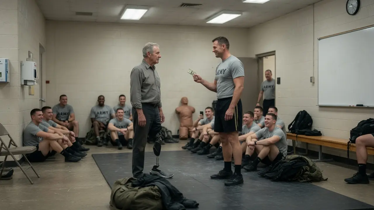 A Sergeant Mocked A One-Legged Old Man — Then The Whole Room Went Silent