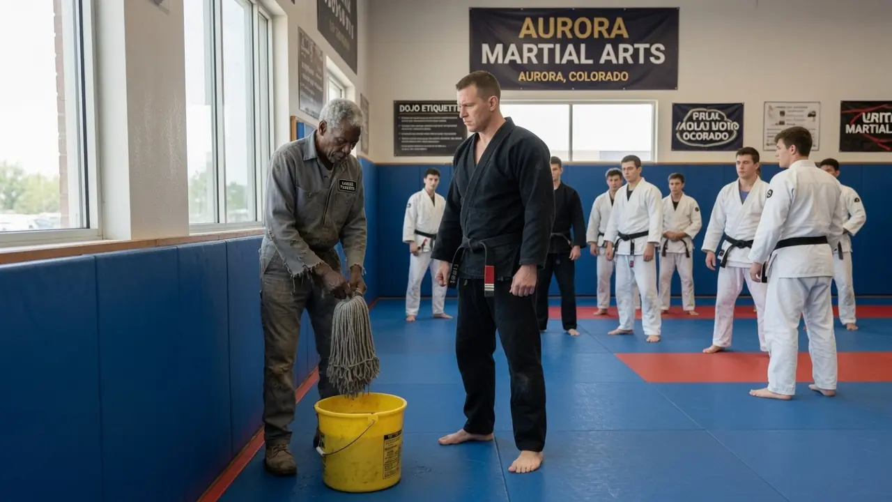 Black Belt Mocked the Old Janitor as “Too Weak to Fight” — He Had No Idea Who He Really Was