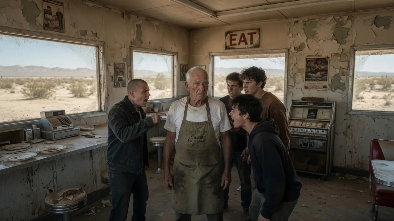 Thugs Mocked an Old Veteran and Trashed His Diner — Until the Hells Angels Arrived