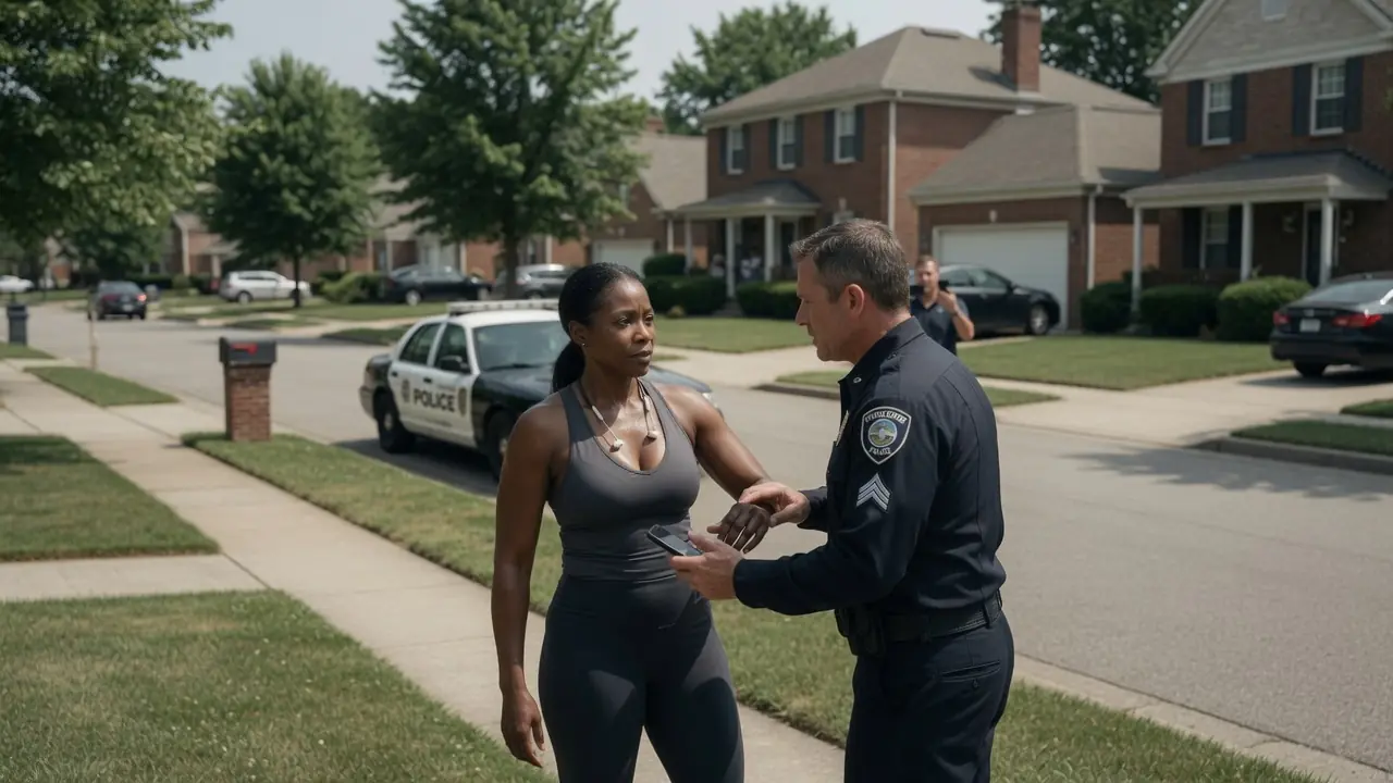 A Cop Put His Hands On A Jogger In Front Of The Neighborhood — Then He Learned Who She Was