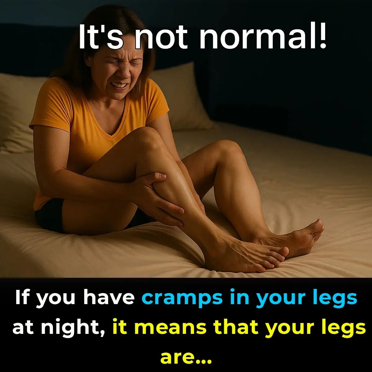 When Nighttime Leg Cramps Become a Concern