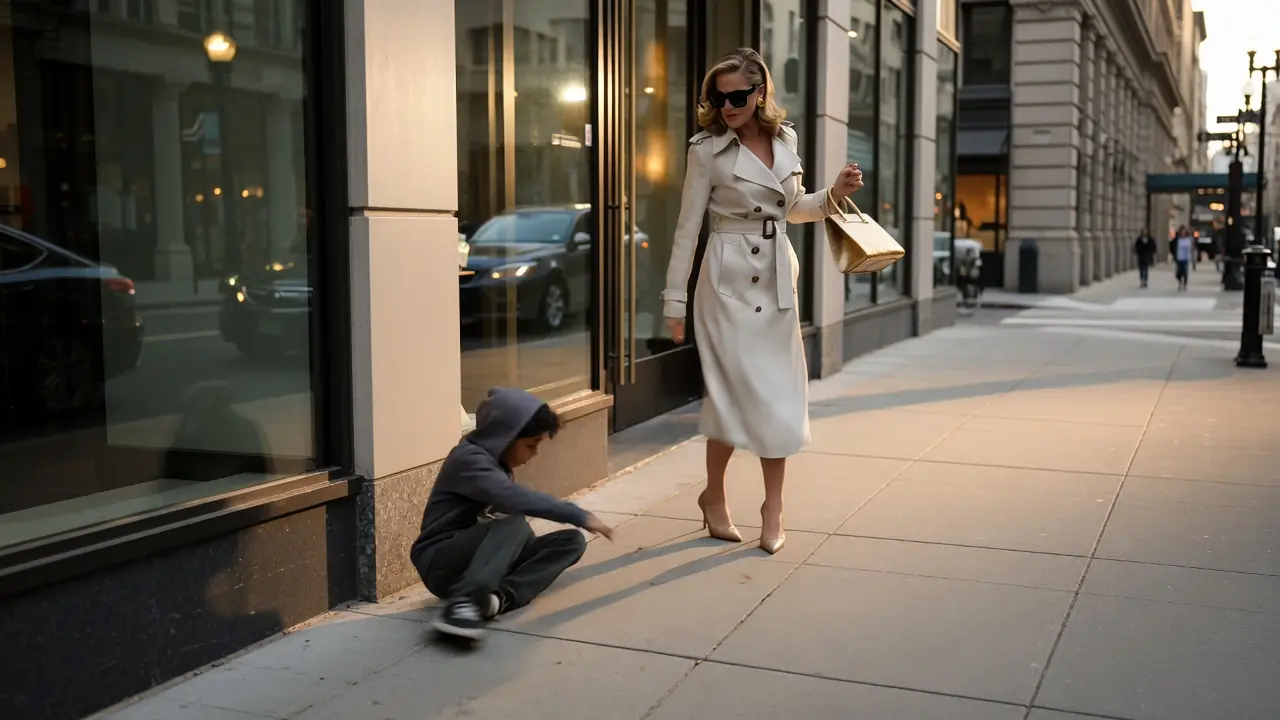 The Rich Mother Ignored The Boy Outside The Market — Until He Saved Her Child From A Van