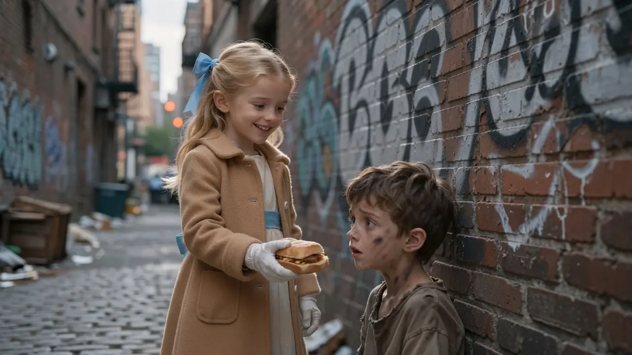 A Little Girl Gave Half Her Sandwich To A Homeless Boy — Then Her Mother Realized He Was Her Lost Son