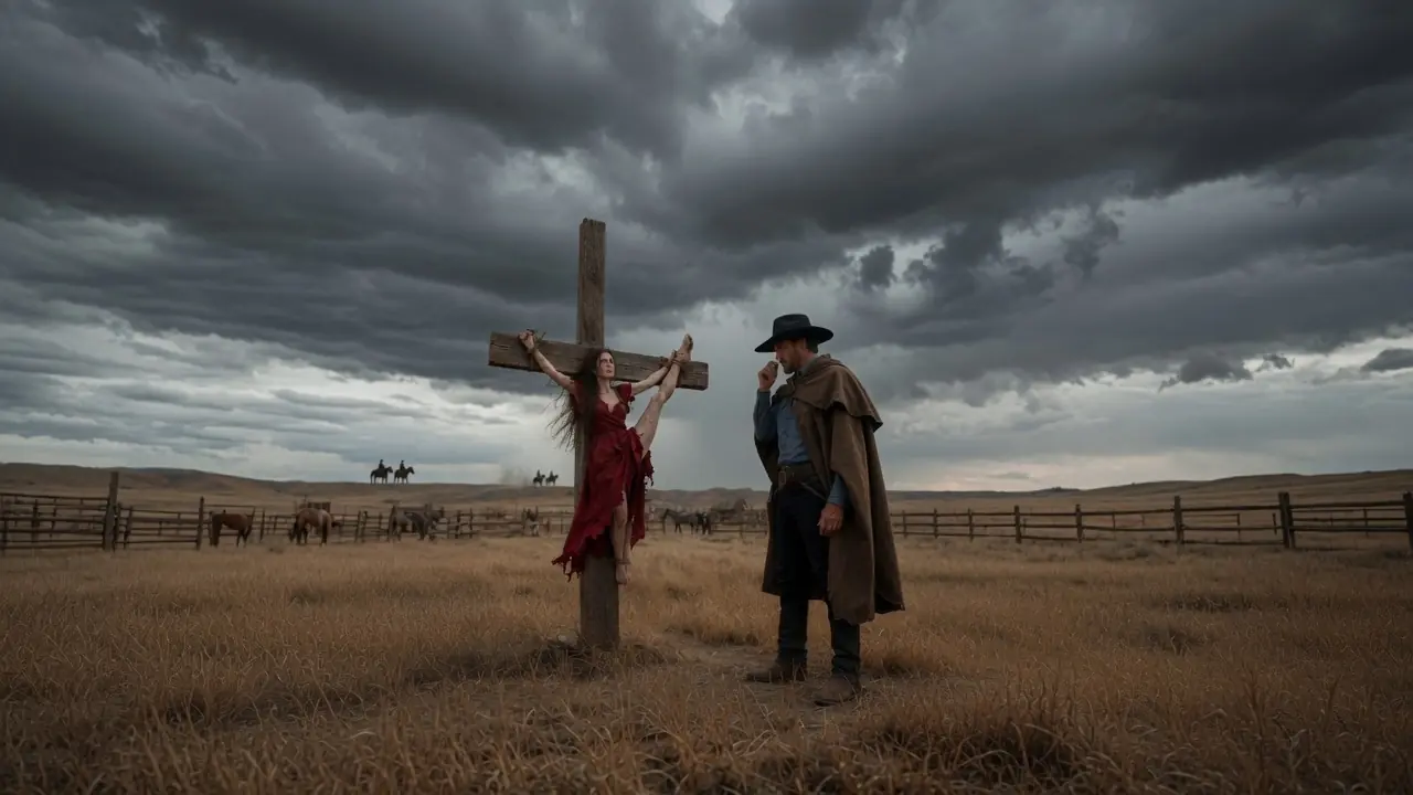 She Was Tied to a Post — Until a Stranger Stood Between Her and the Truth