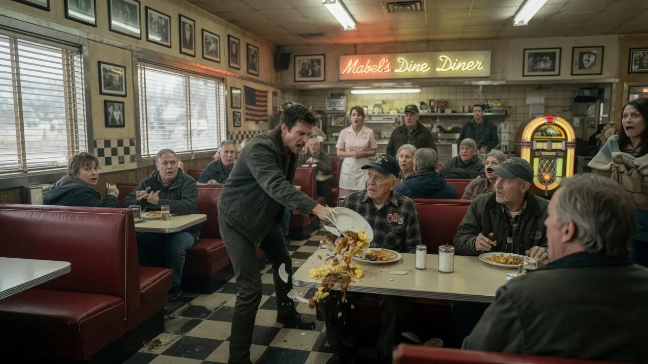 A Thug Slapped an 81-Year-Old Veteran in a Diner — Hour Later, His Son Walked In With Hells Angels