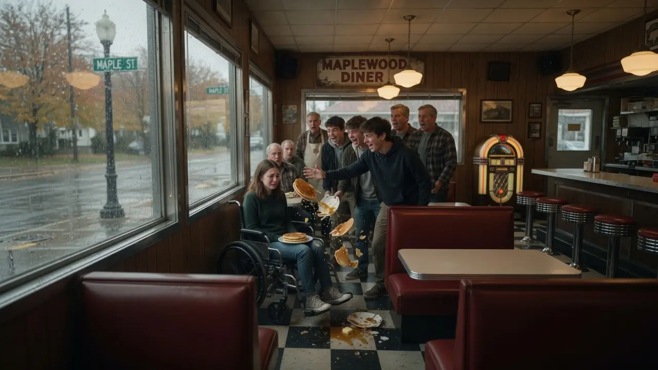 Bullies Slapped a Disabled Girl in a Diner — An Hour Later, Bikers Walked In