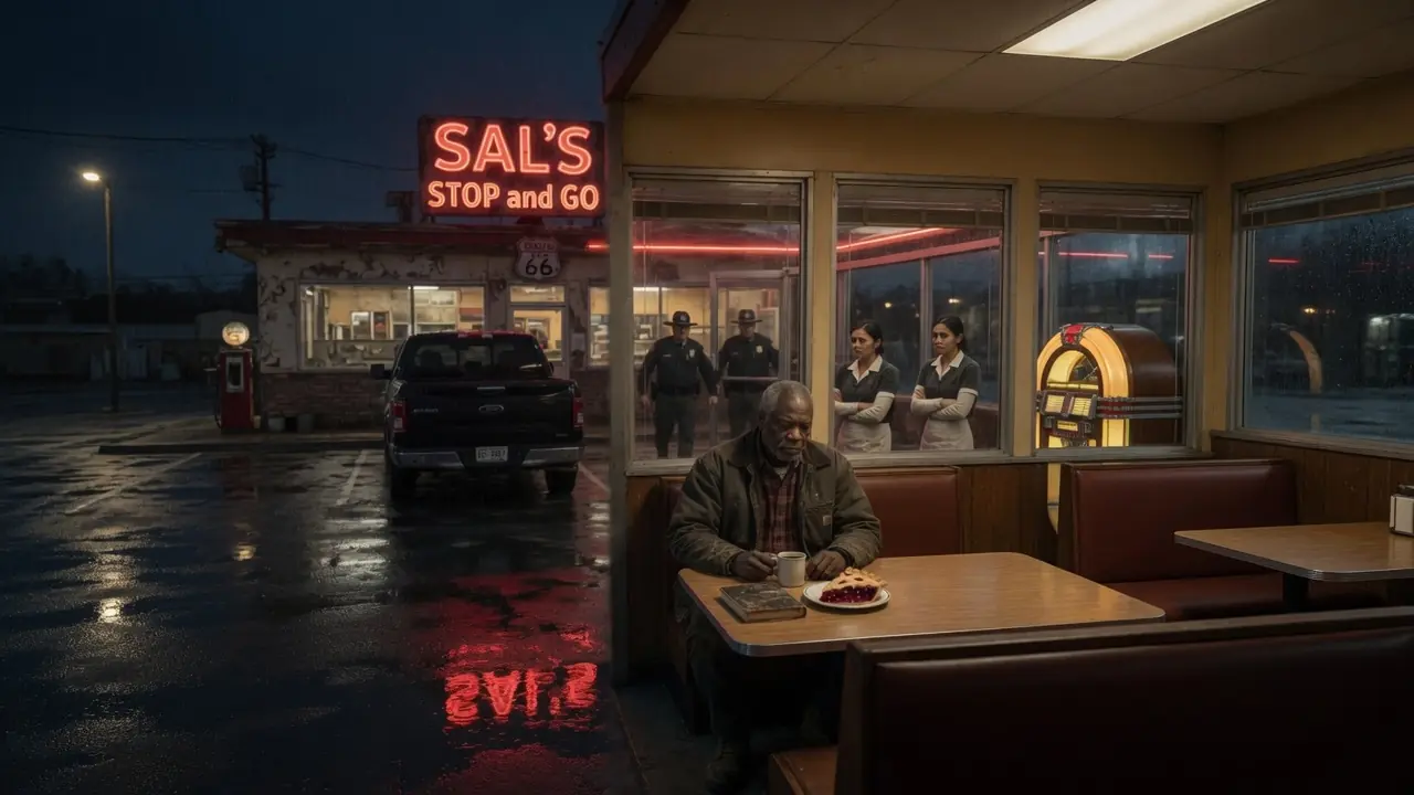 They Cuffed A Quiet Veteran Outside A Diner — Then He Asked For One Phone Call