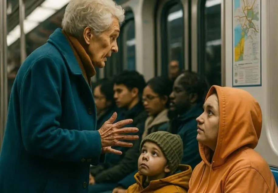 In the subway, an elderly woman suddenly began yelling at me and insulting me just because I didn’t give her my seat, without even knowing that I was on my way home after a chemotherapy session: What happened next shocked her