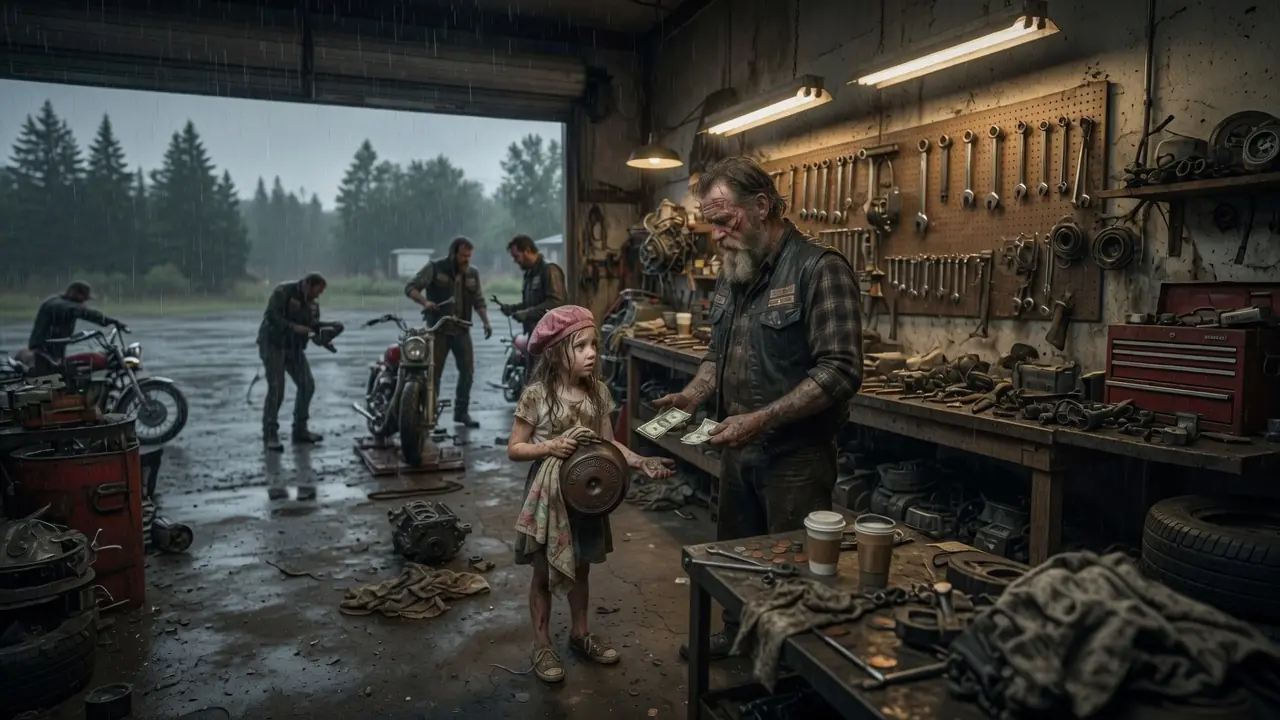Little Girl Asked a Biker to Fix Dad’s Old Bike — What Hells Angels Did Brought Tears