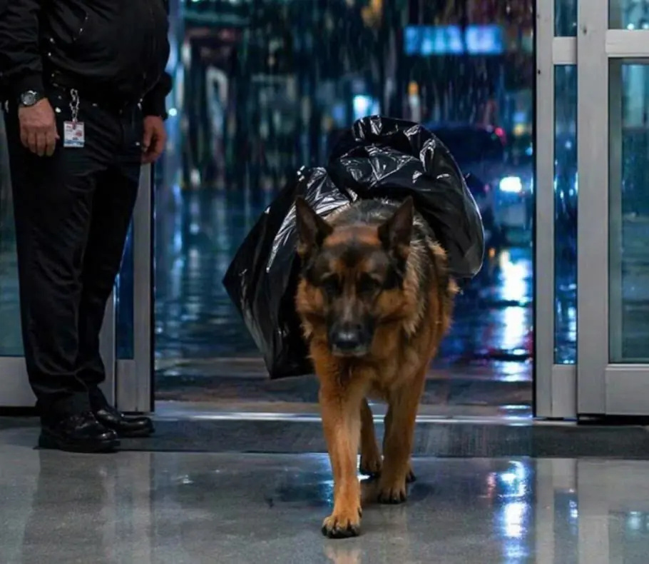 A Dog Ran Into the Hospital Carrying a Huge Black Garbage Bag—The Nurses Tried to Chase It Away Until One Noticed Something Strange