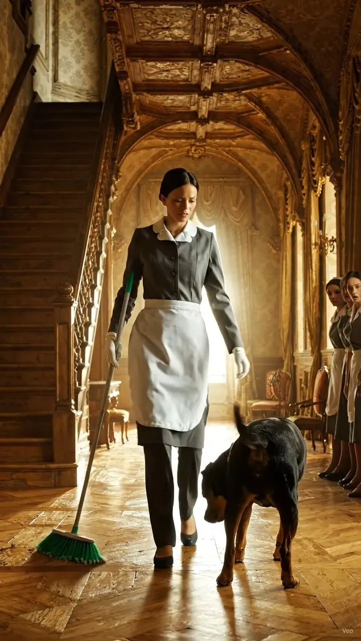 The Mafia Boss’s Dog Attacked Everyone Who Came Near — Until the New Black Maid Knelt Beside It