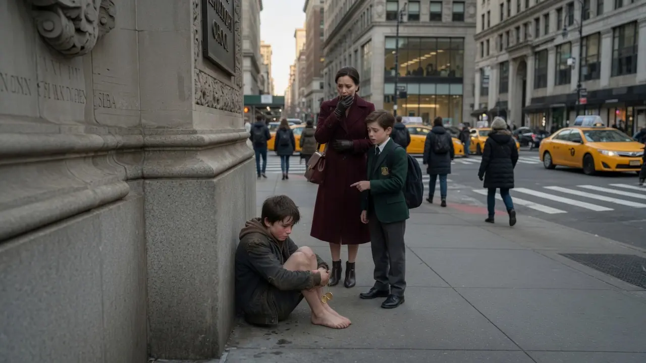 She Saw A Barefoot Boy Outside Her Son’s School — And The Locket In His Hand Exposed A Twelve-Year Lie