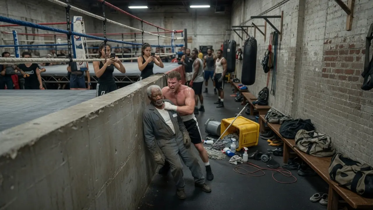 A Pro Boxer Challenged the Wrong Old Janitor — Then the Entire Gym Fell Silent