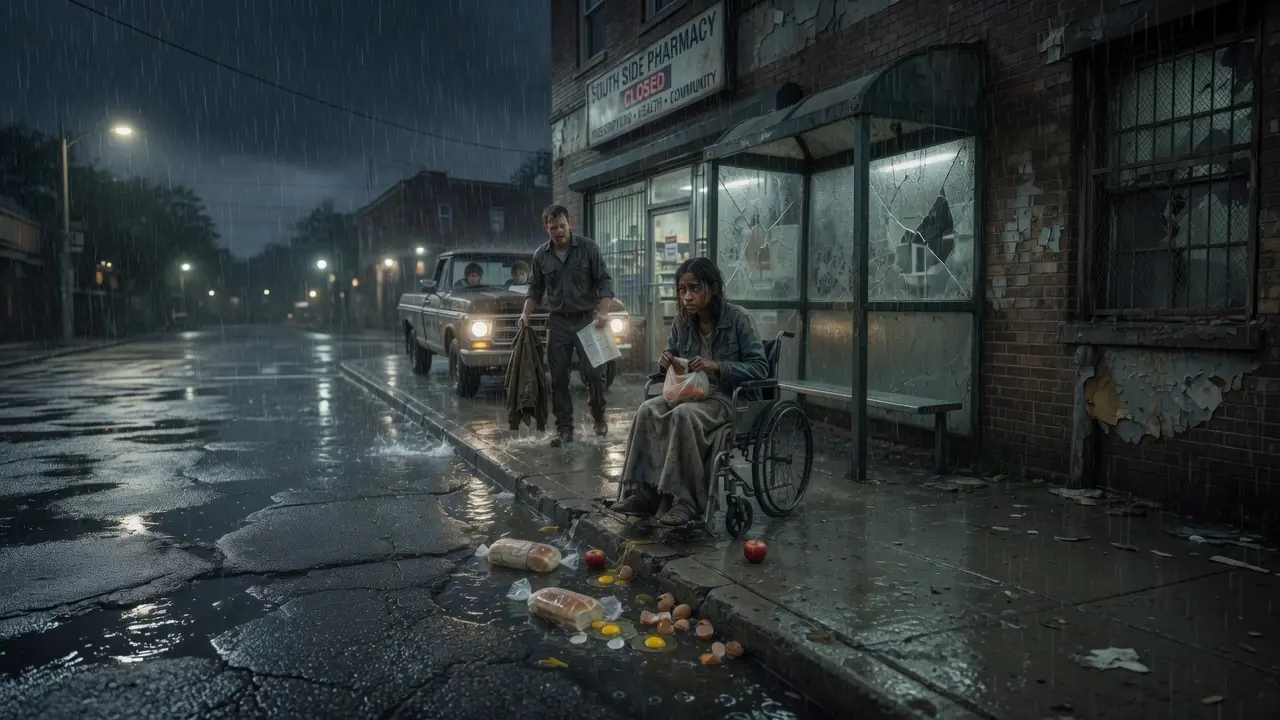 The Single Dad Who Stopped In The Rain — And The Girl The Whole Town Had Learned To Ignore