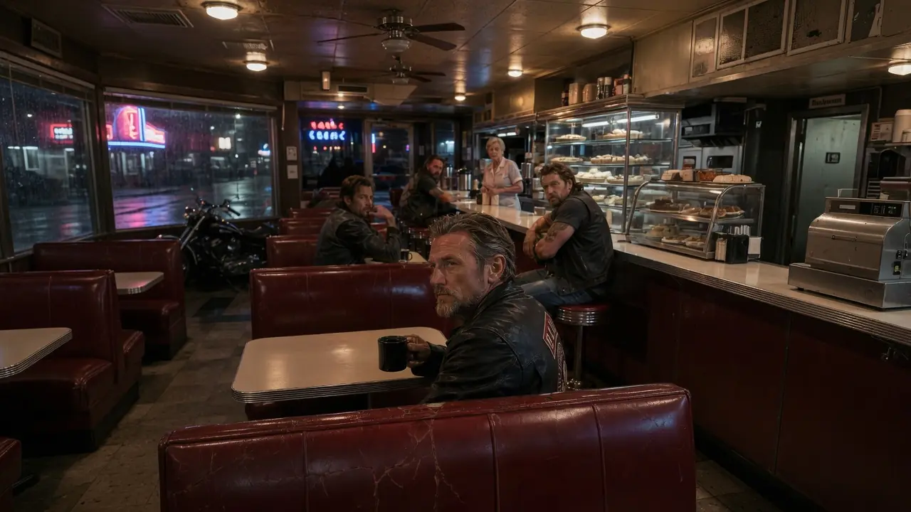 Thieves Tried to Rob a Diner Full of Hells Angels — The Security Footage Went Viral