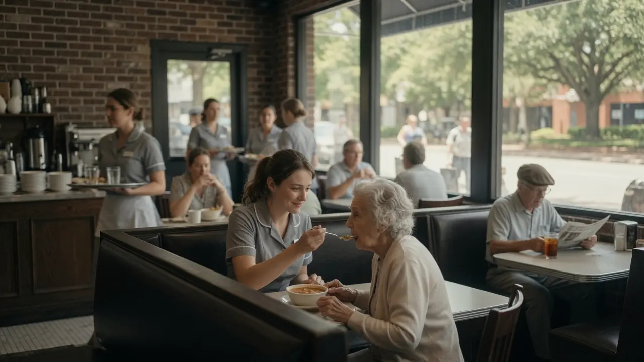 A Millionaire Saw a Waitress Feeding Her Mother with Parkinson’s — Then He Heard Her Mother's Name