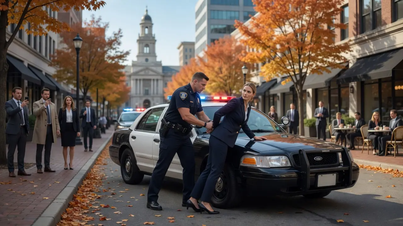 A Cop Pressed a Woman Against His Patrol Car — Then She Said Five Words That Changed Everything