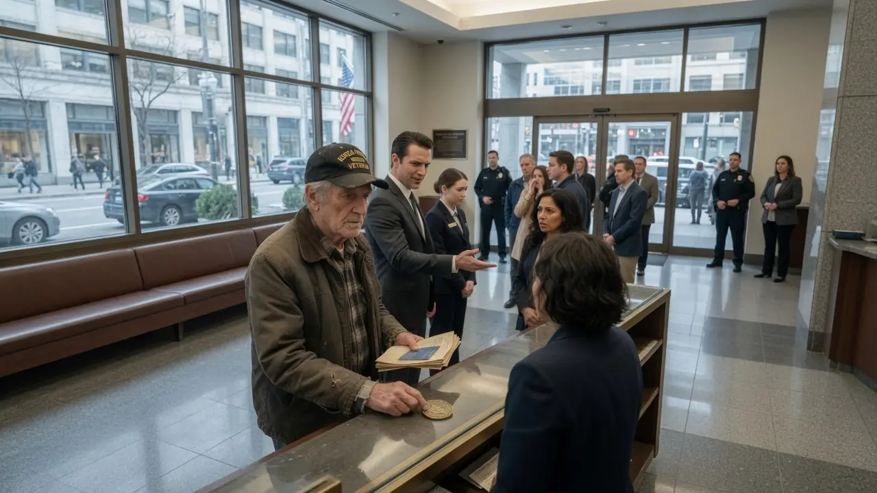 They Called Him a Fake Veteran at the Bank — Then a Furious General Walked In
