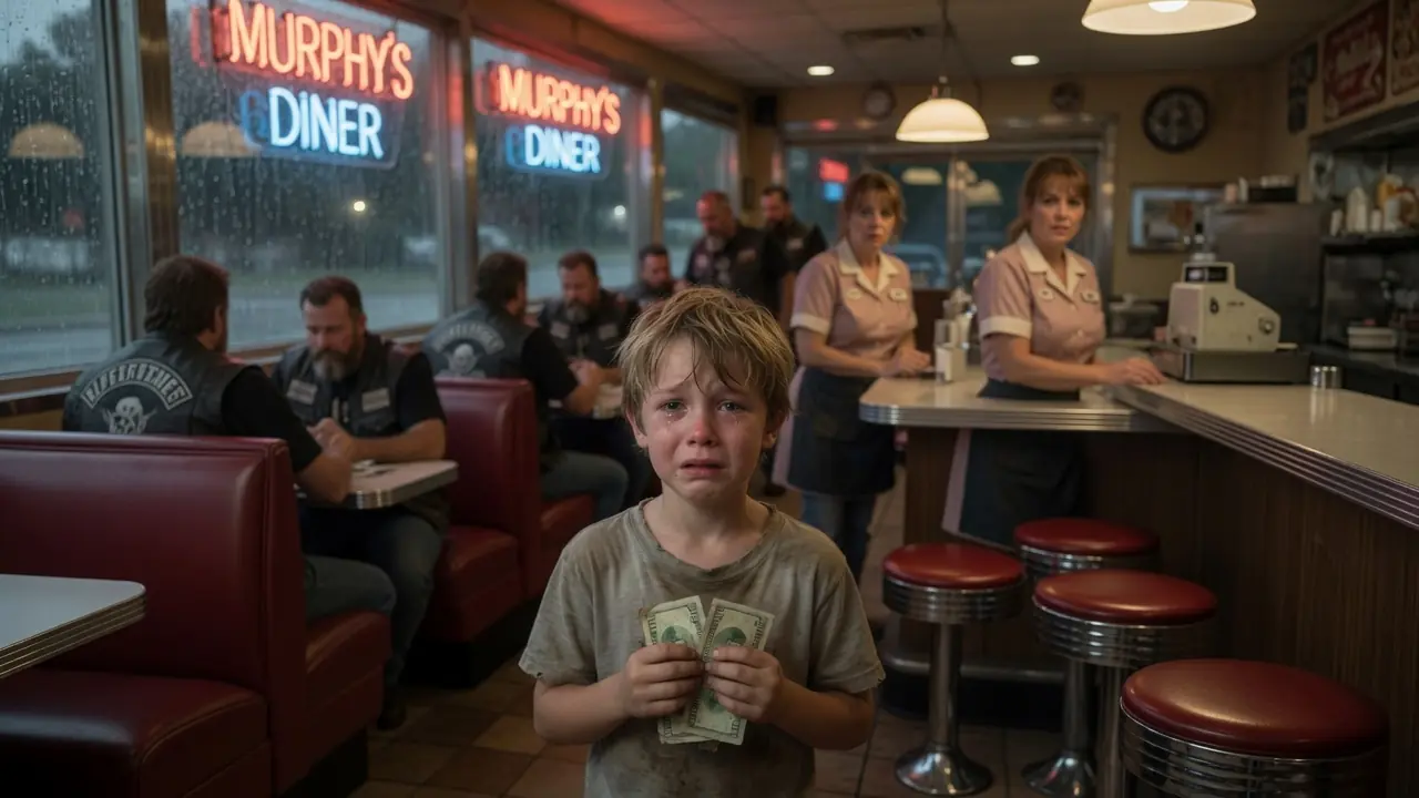 The Boy Drew a Hero Who Never Came — Until a Biker Found the Picture in His Backpack