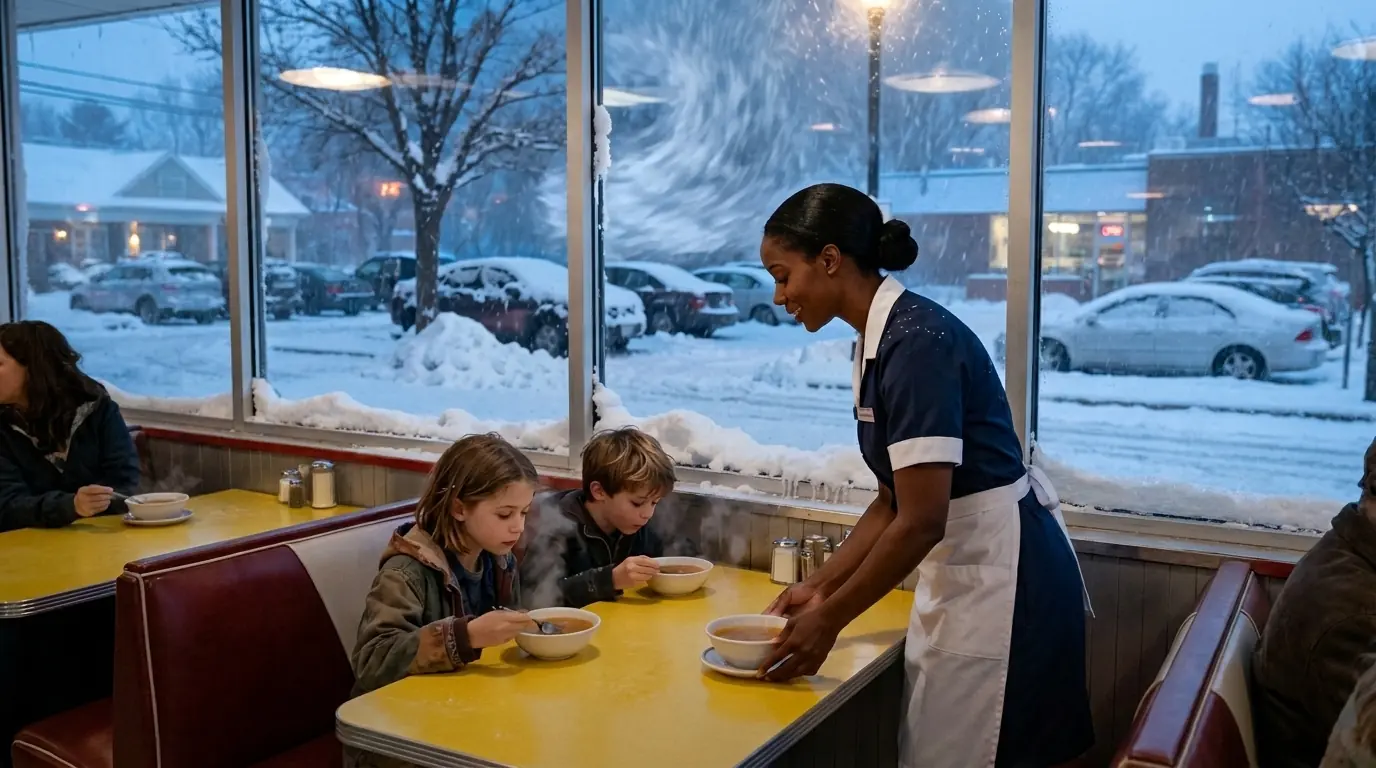 Kind Waitress Feeds 2 Orphans and Gets Fired — 20 Years Later, They Return