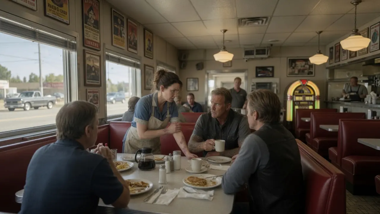 A Biker Boss Saw the Waitress’s Bruises — Then He Stood Up For Her