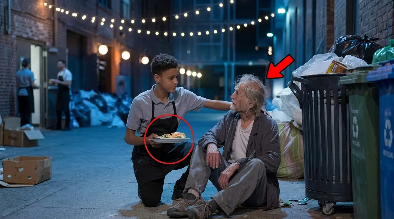 Poor Boy Gives Food to a Homeless Old Man — Not Knowing He’s a Millionaire