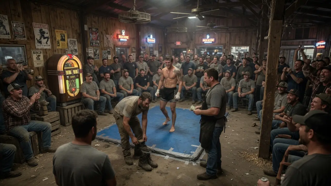 A Cocky Fighter Promised a Farmer $500 to Last Three Minutes — Then the Crowd Went Silent