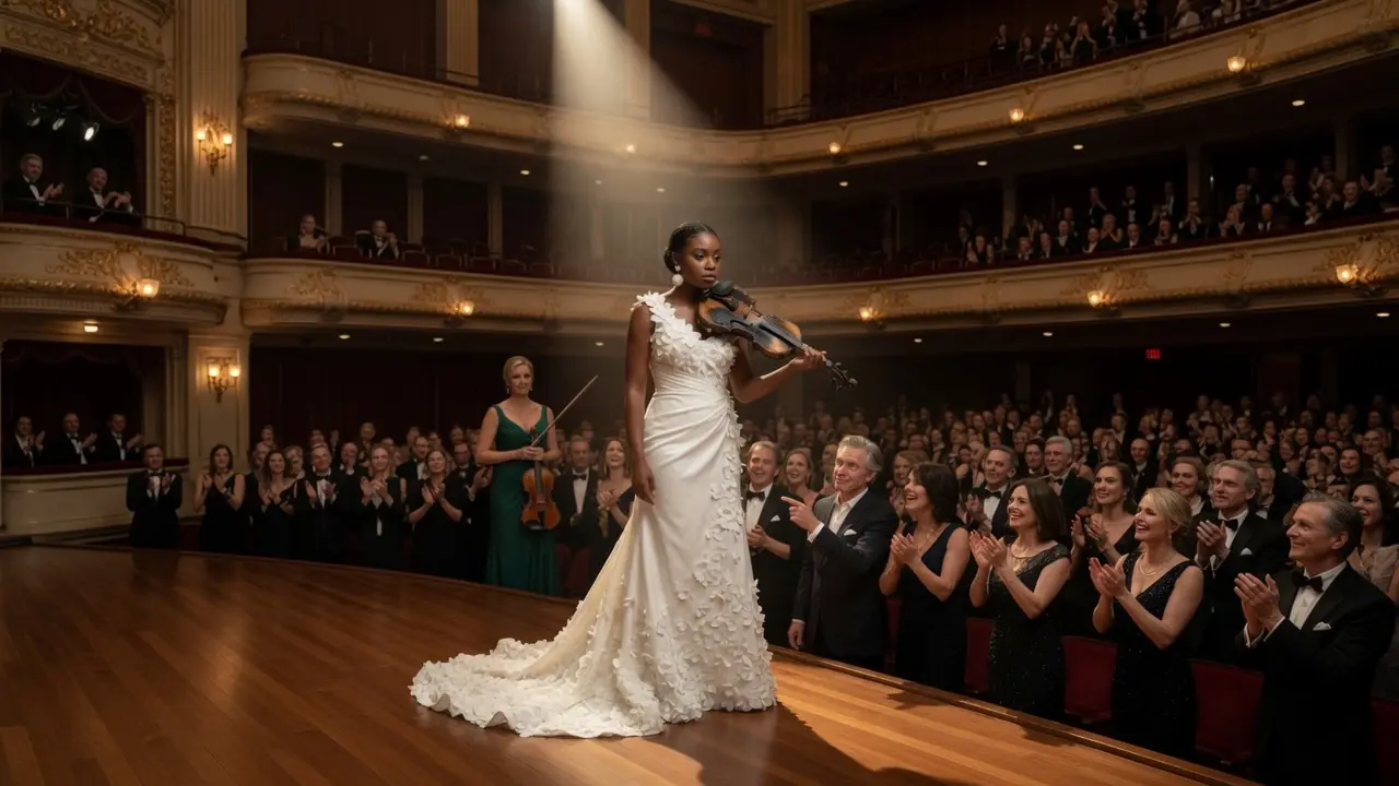The Auction Laughed at $40 for a Charred Violin — Then the Black Girl Tuned It, the Room Went Silent