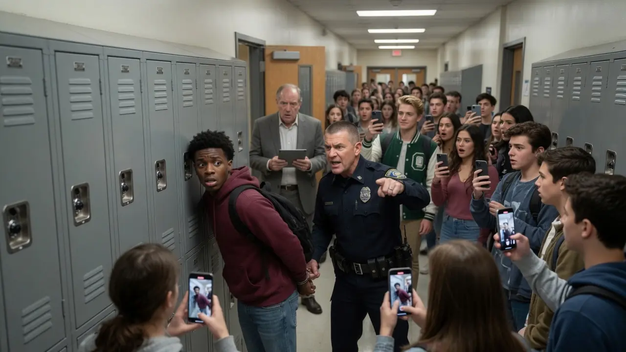 Officer Humiliates Teen in Handcuffs at School… He Didn’t Know Who the Father Was