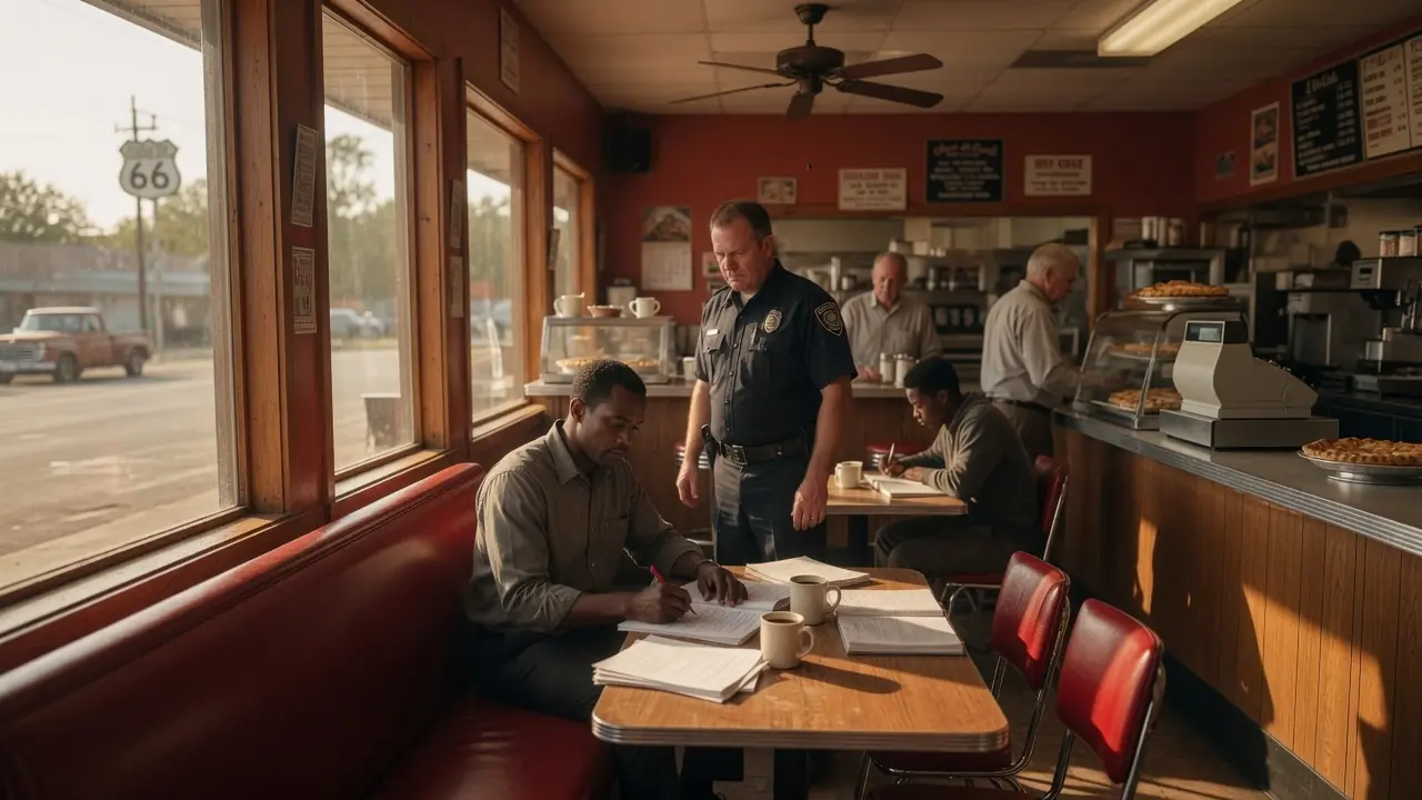 The Cop Slapped A Quiet Teacher — Then The Diner Door Opened.