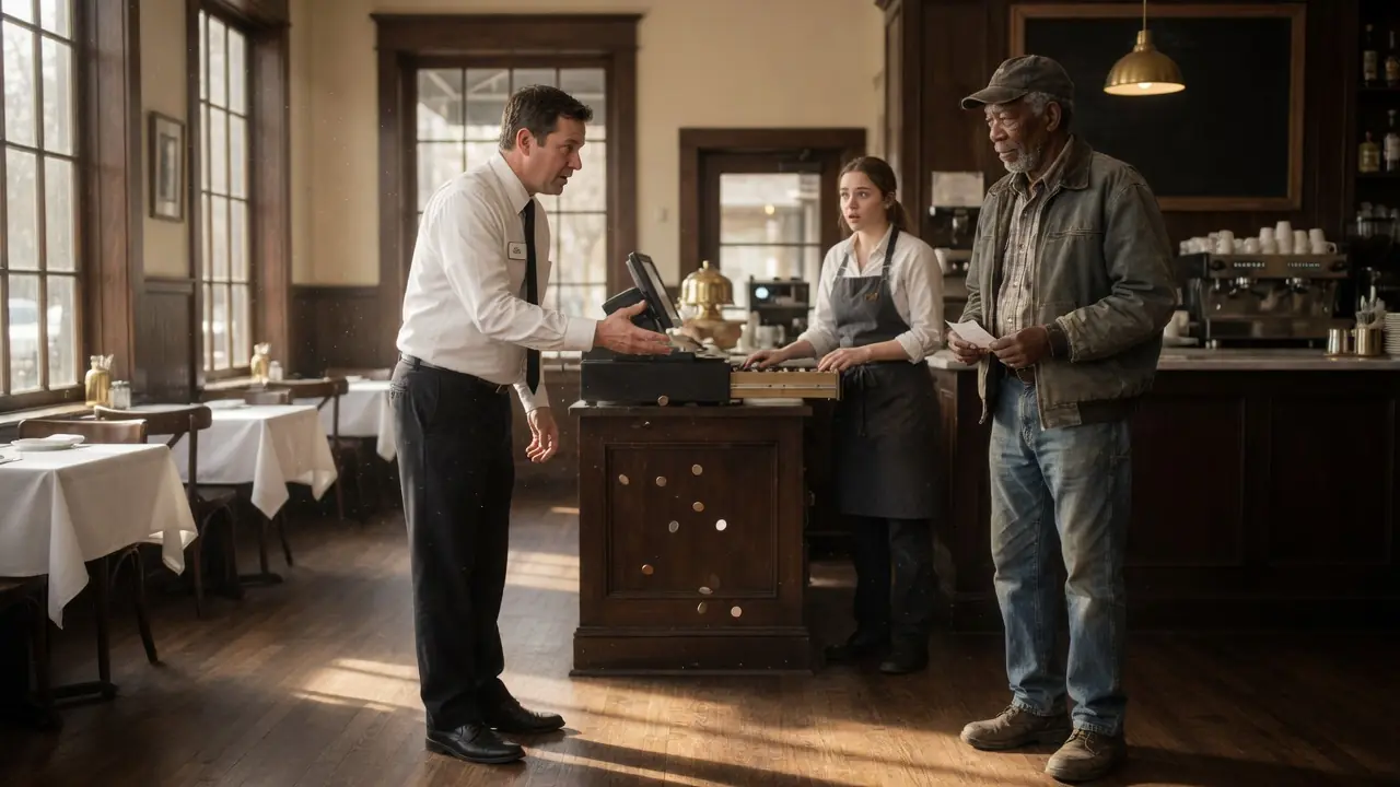 A Restaurant Manager Scattered a Black Customer's Change Across the Floor — "Pick It Up." Big Mistake