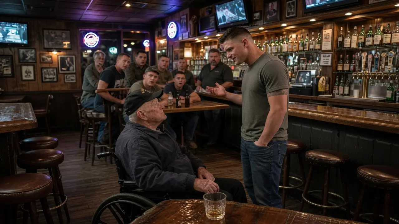 Marine Asked The Disabled Veteran About His Call Sign — "REAPER ONE” Made Him Drop His Drink