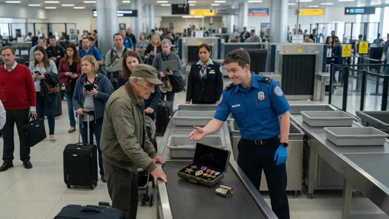TSA Agent Tossed a Veteran’s Medals — 10 Minutes Later, the Secretary of Defense Arrived