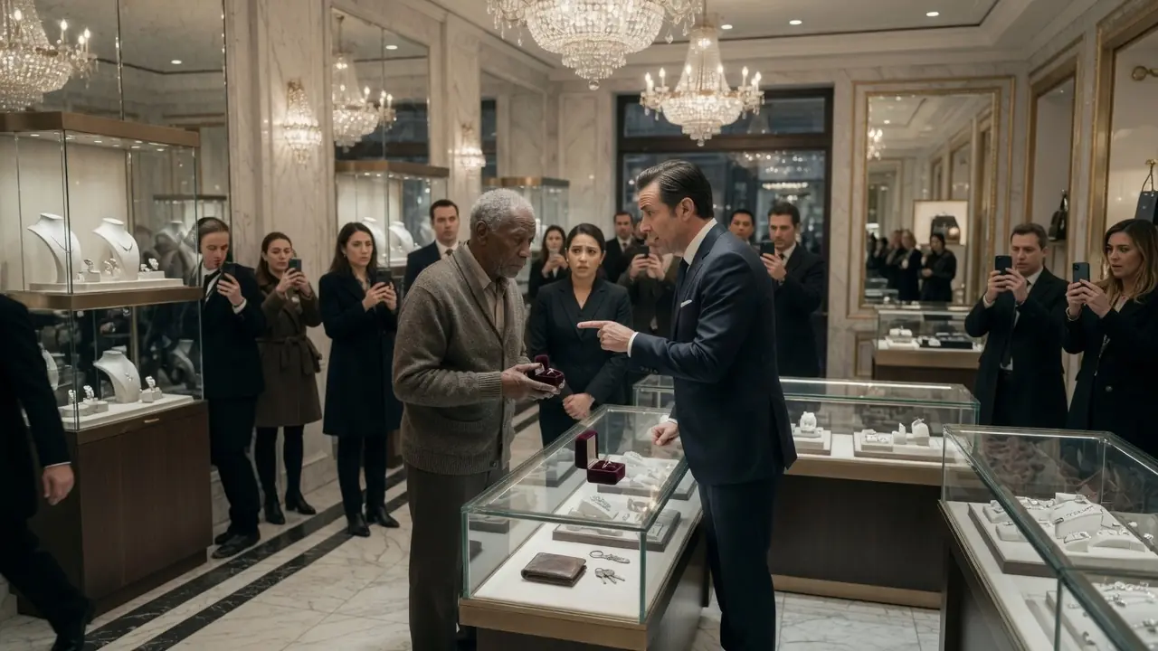 Elderly Black Man Walked Into Luxury Store — Manager Mo-cked, Until the Owner Said “That’s My Dad”