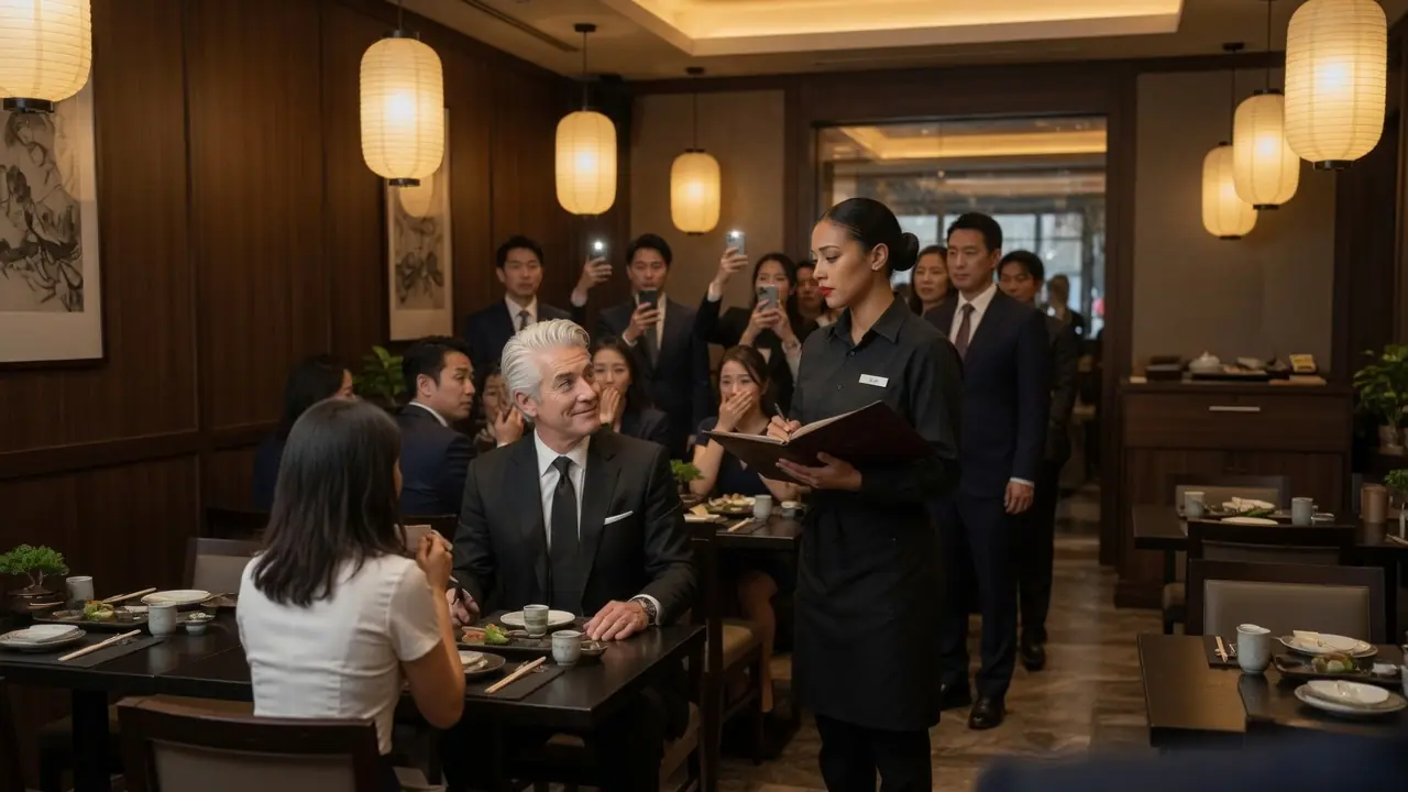Japanese Billionaire CEO Orders In a Foreign Language To Humiliate Black Waitress—Her Reply...